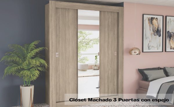 CLÓSET MACHADO 3P CON ESPEJO RCC