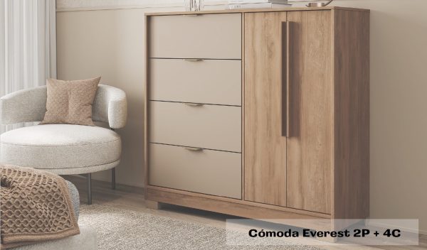 CÓMODA EVEREST 2P+4C RCC