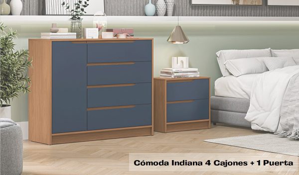 CÓMODA INDIANA 4C+1P RCC